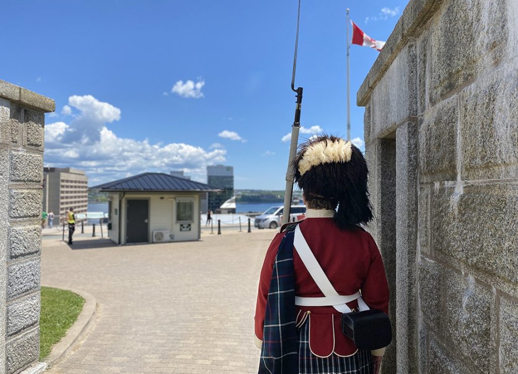 standng guard at halifax citadel