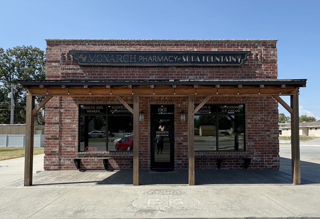 Monarch Pharmacy & Soda Fountain 13 Miles of Route 66 in Kansas