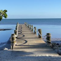 FLORIDA KEYS BEACH PIER AT GRASSY FLATS