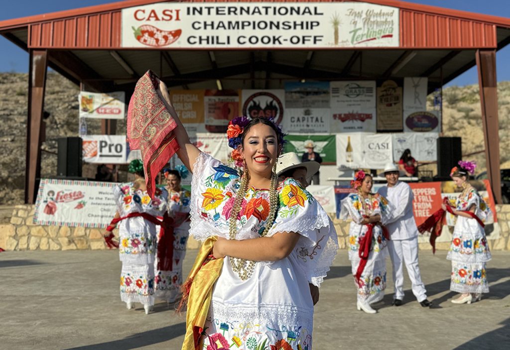 casi international championship chili cookoff mexican dancer terlingua texas usa